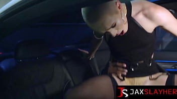 Lusty sidra sage rides hard bbc while in the car