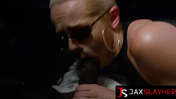 Lusty sidra sage rides hard bbc while in the car