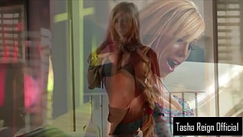 Beautiful blonde tasha reign finger fucks herself to orgasm