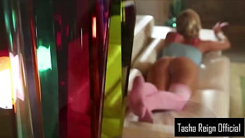 Beautiful blonde tasha reign finger fucks herself to orgasm