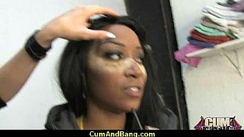 Real ebony babe getting hard core group making out 20