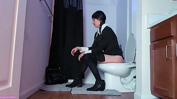 Wednesday addams in pantyhose peeing voyeur sage edritch