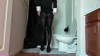 Wednesday addams in pantyhose peeing voyeur sage edritch
