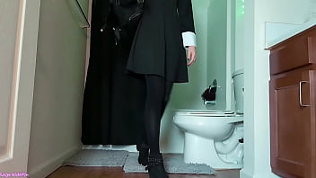 Wednesday addams in pantyhose peeing voyeur sage edritch