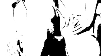 Fuck mature slut in grayscale toon huge dildo