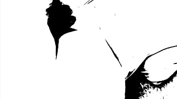 Fuck mature slut in grayscale toon huge dildo