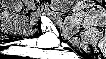 Fuck mature slut in grayscale toon huge dildo