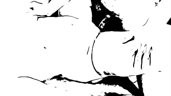 Fuck mature slut in grayscale toon huge dildo