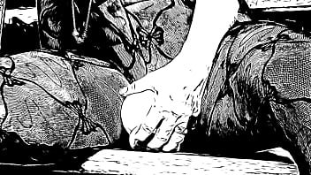 Fuck mature slut in grayscale toon huge dildo