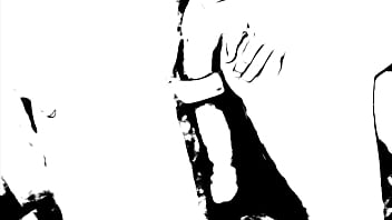 Fuck mature slut in grayscale toon huge dildo