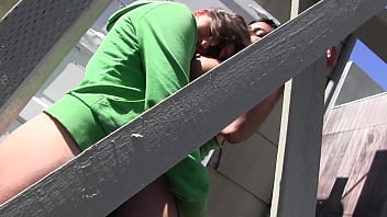 Beretta james strips her white dress and vibrates her lesbian clit