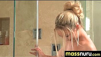 Nuru massage ends with a hot shower fuck 3