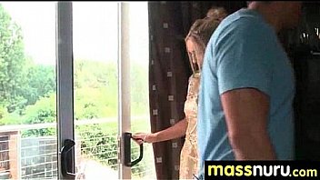 Nuru massage ends with a hot shower fuck 3