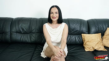 German curvy cougar christin demel with big butt and huge natural tits pick up for no condom casting fuck