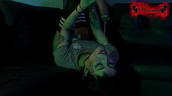 Alien girl very sloppy deeptrhoat