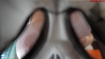 Big tits blonde gets fucked hard by a stranger with a big dick on halloween