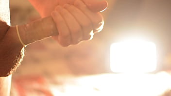 Big cumshot inside the condom