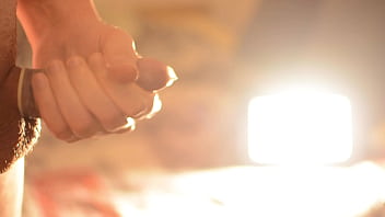 Big cumshot inside the condom