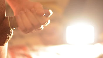 Big cumshot inside the condom