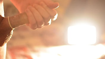 Big cumshot inside the condom