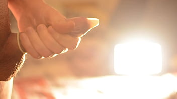 Big cumshot inside the condom