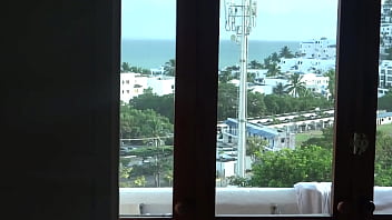 At the beach my friend's stepson licks my ass and i show him my big hairy pussy