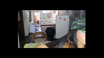 Busty slutty stepmom masturbating with her new sex toy