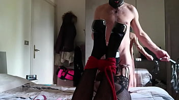 Laura on heels sexy milf 2023 bdsm action in sexy lingerie and high heels dildo sucking and fucking anal and double penetrated