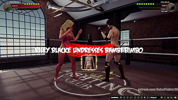 Bambi vs riley nf3d female kinky combat ring
