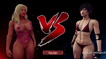 Bambi vs riley nf3d female kinky combat ring