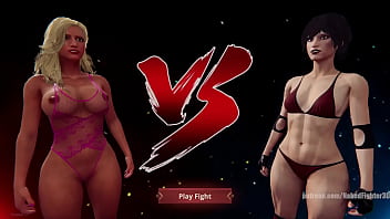 Bambi vs riley nf3d female kinky combat ring