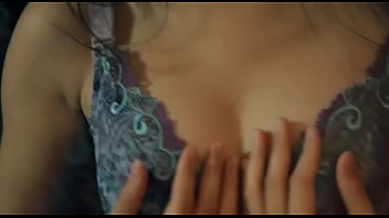 Sexy asian teasing on mirror