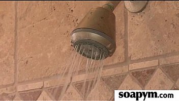 Hot babe soapy shower time 1