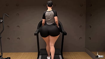Curvy milf's working on their cardio