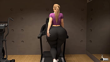 Curvy milf's working on their cardio