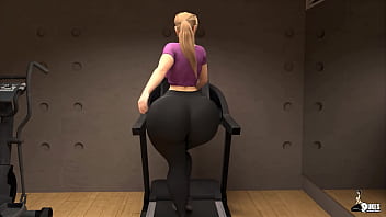 Curvy milf's working on their cardio