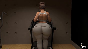 Curvy milf's working on their cardio