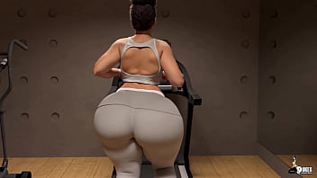 Curvy milf's working on their cardio