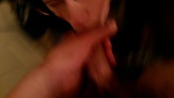 My innocent girlfriend sucking my cock like a slut