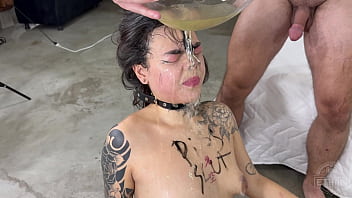Puke And Piss Whore Aradia Gets No Mercy Anal And Throat Fucking Extreme Rough thumbnail