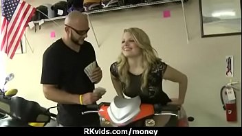 Tight teen fucks a man in front of the camera for cash 27