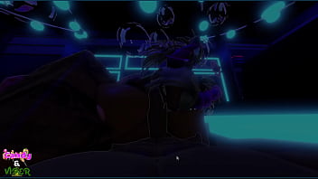 Candy taking dick from the front and back