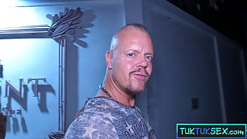 Skinny small tits asian amateur girl from thailand picked in a tuktuk