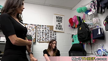 Hot milf thief caught and punished real hard