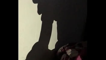 Discreet blowjob by sexy ebony woman