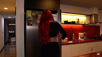 My girlfriend's experienced stepsister teaches her how to suck a dick—she learns fast