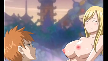 Lucy with big boobs riding loke fairy tail sex