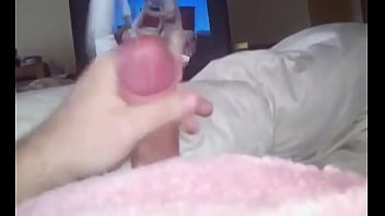 Mmm i love to watch him stroke that cock and cum this one in his eye