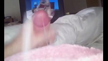 Mmm i love to watch him stroke that cock and cum this one in his eye