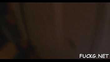 Guy in glasses bangs a slut